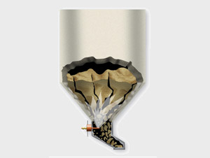 Chunkbuster silo cleaning